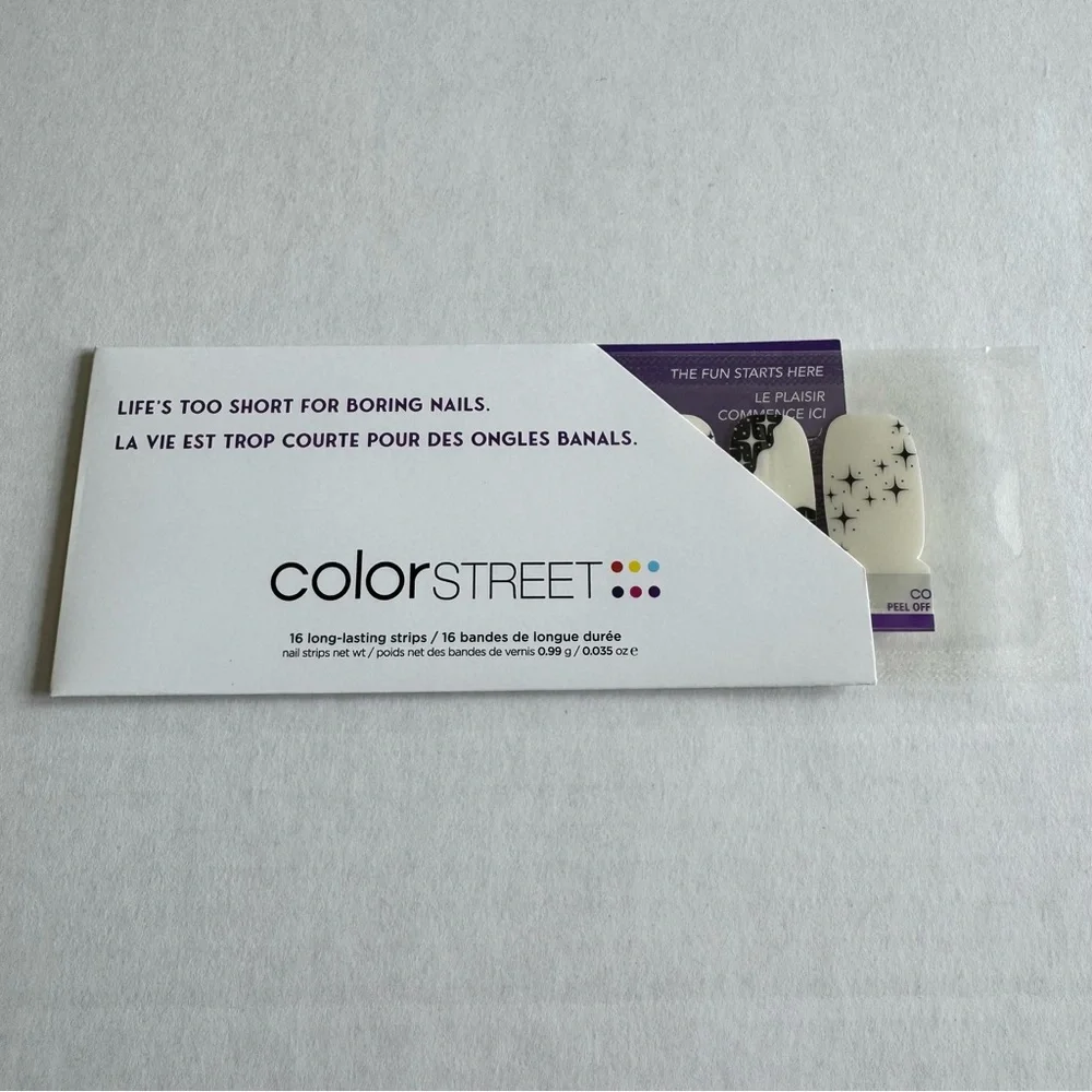 *Exclusive* Color Street: Rave Wave | Stars Wavy Clear Overlay Black Festival